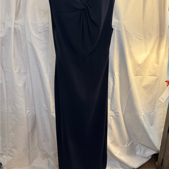 Zara NWT Black Sleeveless Twist From MiDI Dress Size S - Picture 3 of 9